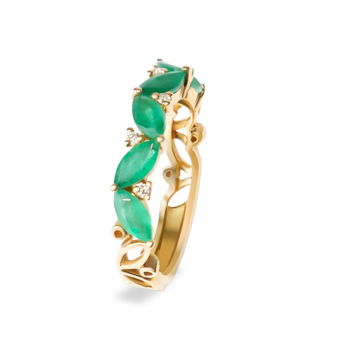 Ivy Emerald Ring