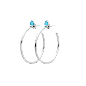 Bermuda Triangle Hoop Earrings
