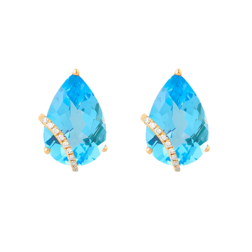 Gia Studs Blue Topaz