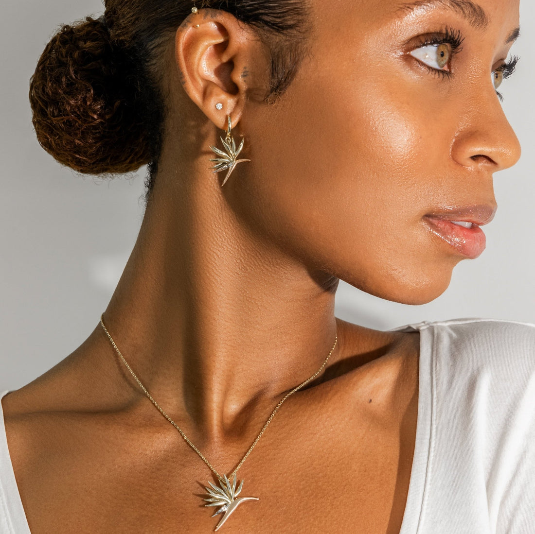 Bird of Paradise Classic Hanging Earrings - Davidrose Studio