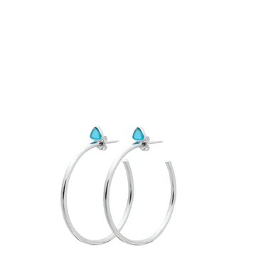 Bermuda Triangle Hoop Earrings