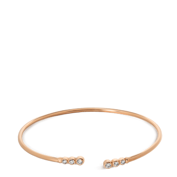 Rose Gold Celebration Diamond Cuff