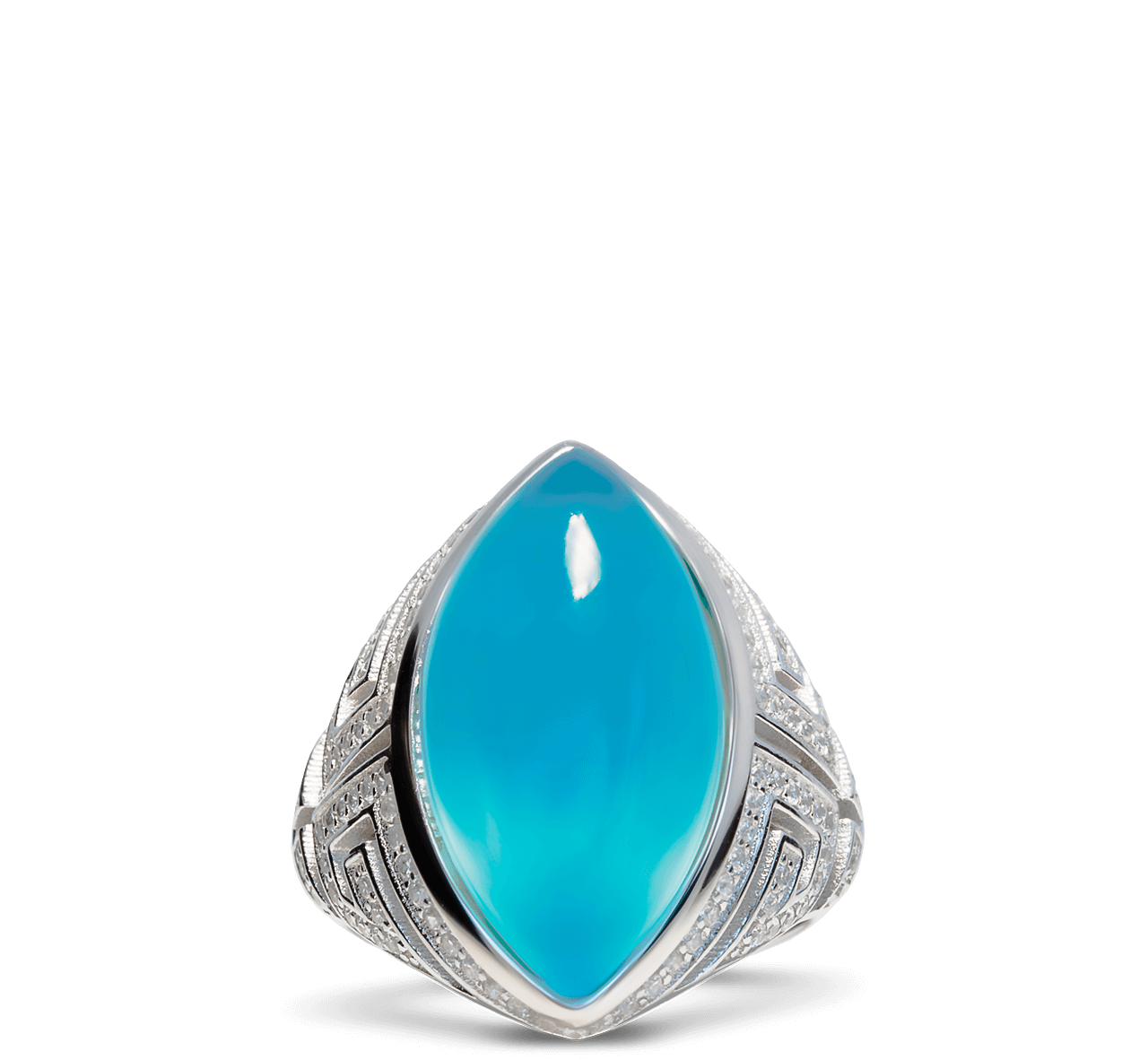 Drop of the Ocean Cocktail Ring