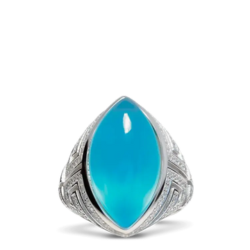 Drop of the Ocean Cocktail Ring