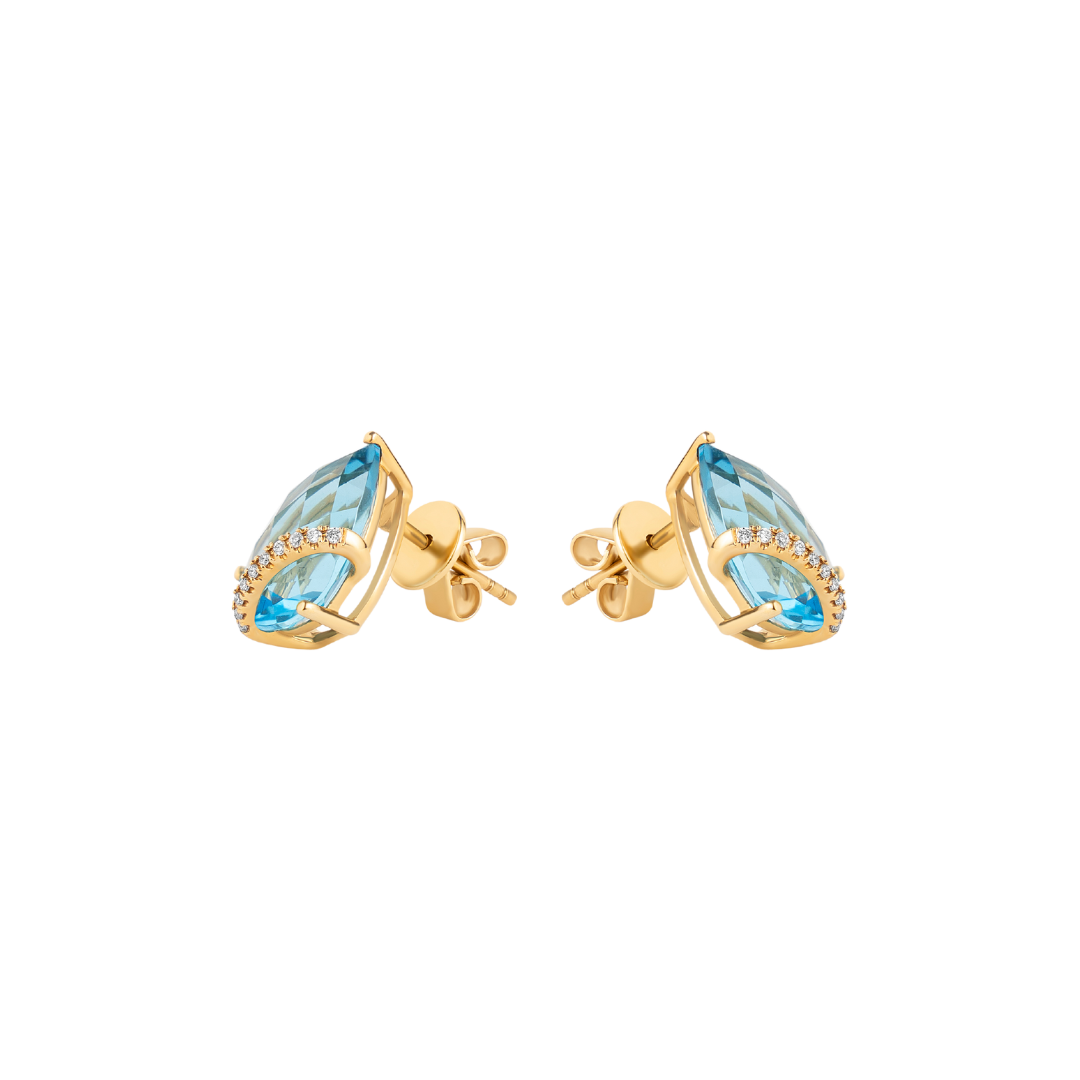 Gia Studs Blue Topaz