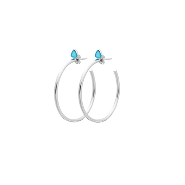 Bermuda Triangle Hoop Earrings