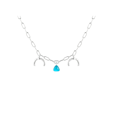 Bermuda Triangle Moongate Necklace