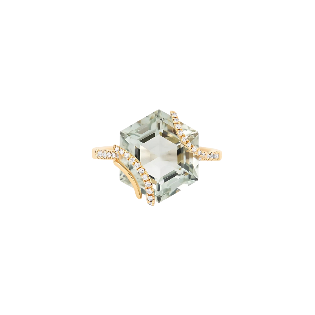 Harita Ring Green Amethyst
