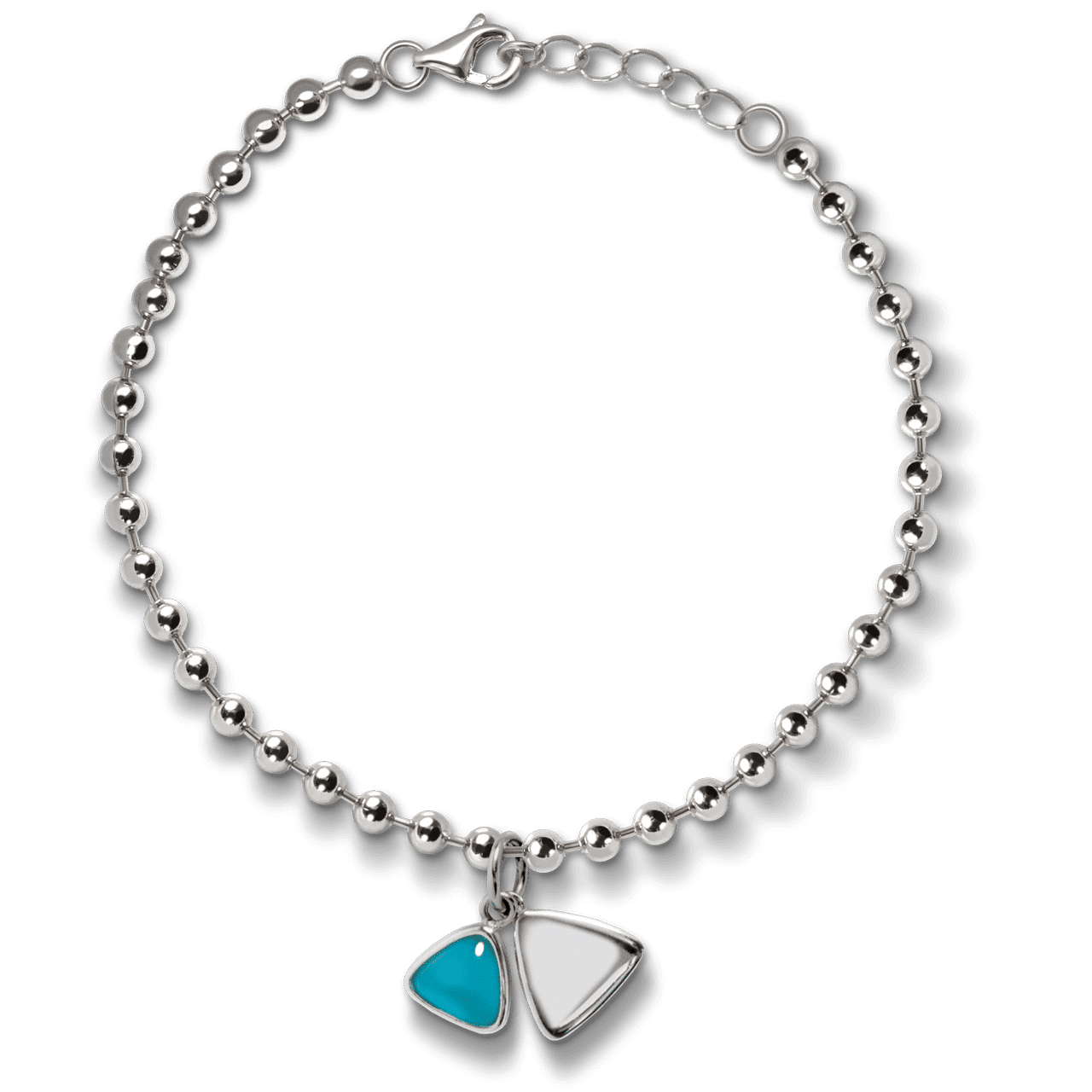 Beaded Triangle Charm Anklet - Davidrose Studio