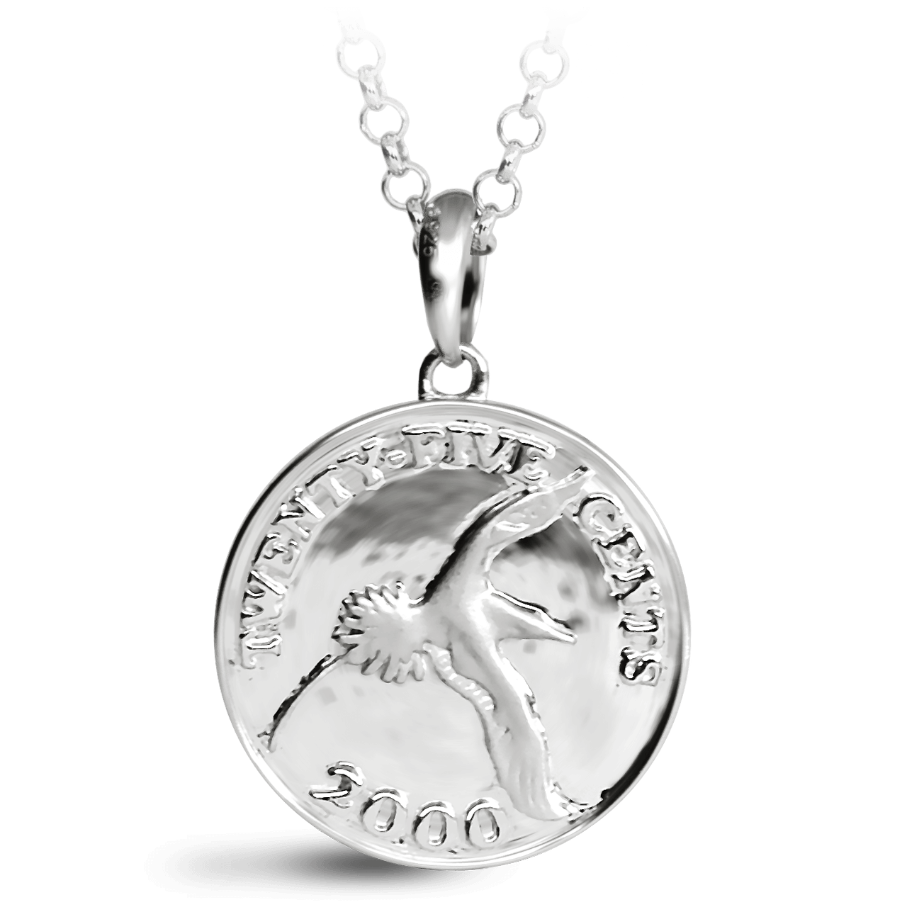 Bermuda Quarter Coin Pendant - Davidrose Studio