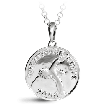 Bermuda Quarter Coin Pendant - Davidrose Studio