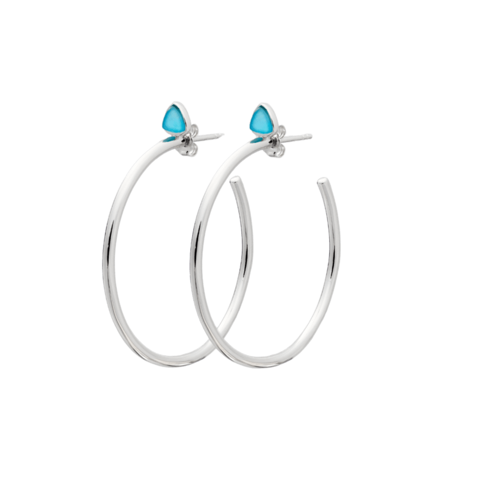 Bermuda Triangle Hoop Earrings - Davidrose Studio