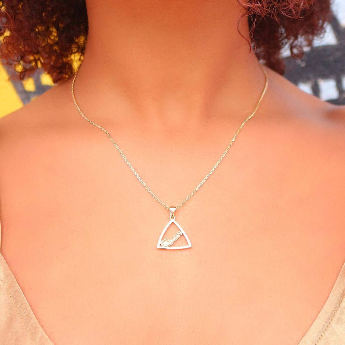 Bermuda Triangle Map Pendant