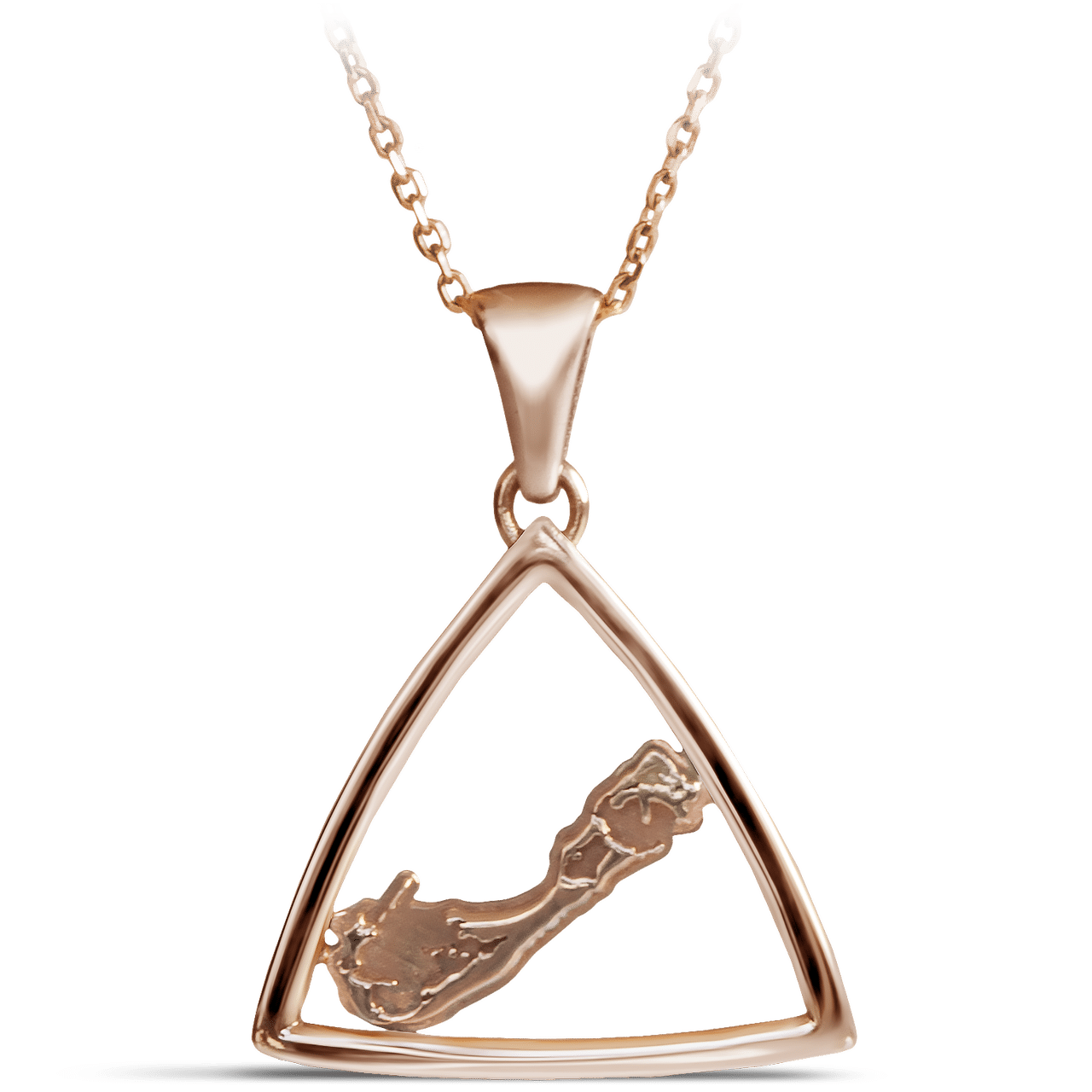 Bermuda Triangle Map Pendant - Davidrose Studio