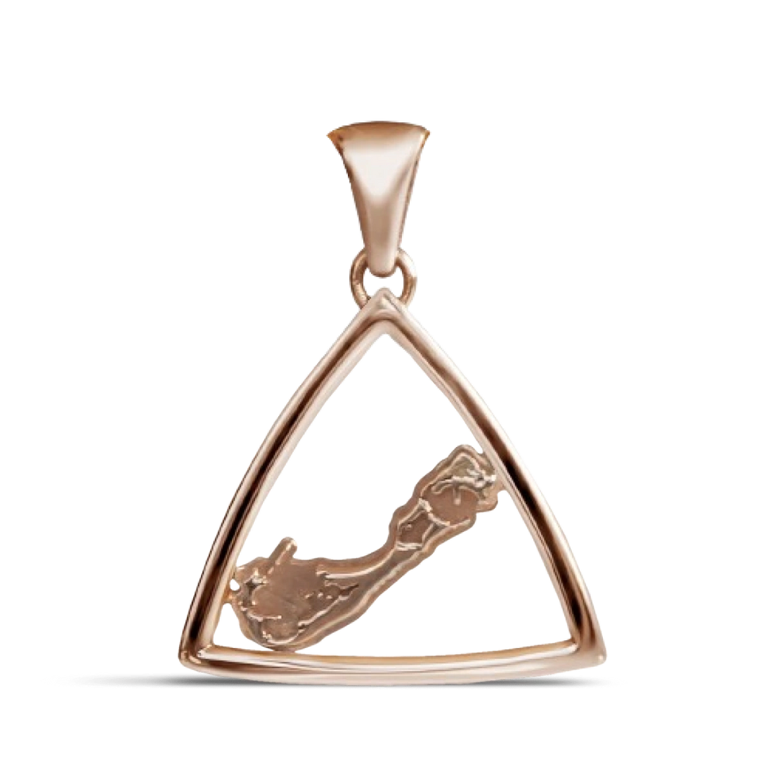 Bermuda Triangle Map Pendant