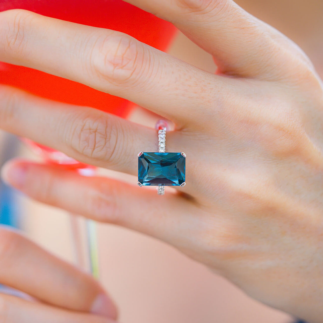 Leah London Blue Topaz Ring