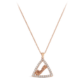 Diamond Bermuda Triangle Map Pendant - Davidrose Studio