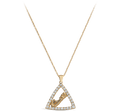 Diamond Bermuda Triangle Map Pendant - Davidrose Studio