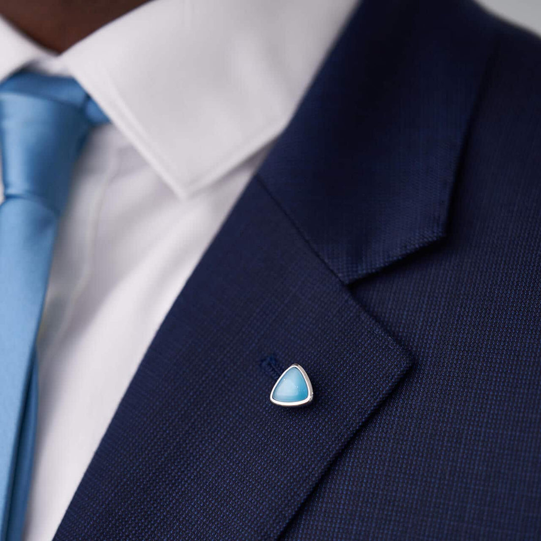 Timeless Triangle Tie Lapel Pin